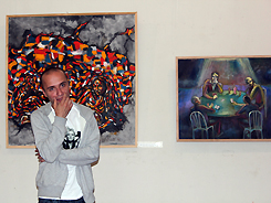 В Центральном выставочном зале открылась персональная выставка молодого художника   Беслана Ардзинба