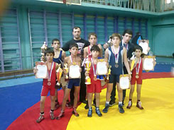 Сухумские борцы-юниоры заняли призовые места в Первом Всероссийском турнире.