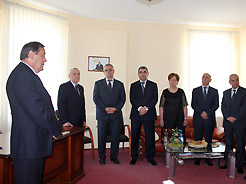 Президент Абхазии Александр Анкваб посетил посольство Южной Осетии в Сухуме