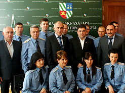 Мэр Сухума принял военнослужащих Погрануправления ФСБ России в Республике Абхазия.