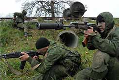 Разведчики ЮВО провели учение в горах Абхазии с применением современных видов вооружения и защиты