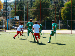 В Абхазии проводится серия товарищеских матчей между футбольными  командами  инвалидов-ампутантов Абхазии и Чечни 