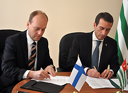 Абхазия и  финская строительная компания  «Honka» подписали   дистрибьюторское  соглашение 