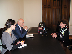 Премьер-министр  Леонид Лакербая встретился с Маурицией Дженкинс