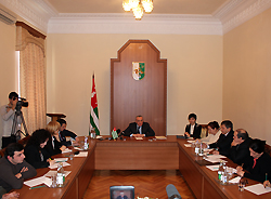 Президент Александр Анкваб дал первую в новом году пресс-конференцию для абхазских СМИ