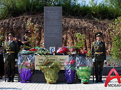 На пересечении  четырех дорог  в районе села Баслаху открыли мемориал памяти первых погибших в Отечественной войне народа Абхазии 
